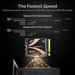 Sabrent 2TB Rocket Q4 2230 M.2 NVMe PCIe 4.0 x4 Gen4 SSD, Up to 5000MB/s,Internal Solid State Drive for Laptop, Surface/Pro, Steam Deck, PS5, ASUS ROG Ally, Dell, HP and Mini PCs (SB-213Q-2TB)
