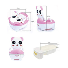 SYGA Panda Design Children's Toilet Seat Baby Toddler Trainer Potty Toilet Chair(Black)