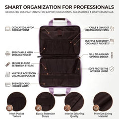 VISMIINTREND Laptop Leather Bag for Man | Coffee Brown