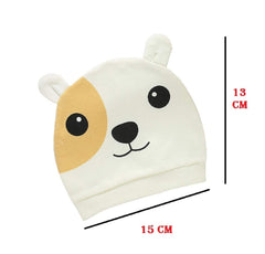 SYGA 1 Piece Small Dog Design Baby Cotton Sleep Cap_Blue