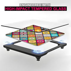 ANT Flora Mandala Digital Personal Weighing Scale for Body Weight | 180kg Capacity | 50g Accuracy | High Precision Strain Sensor | 4mm Tempered Glass | LCD Display | Auto On/Off | 40 Months Warranty