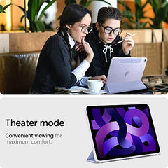 Spigen Flip case for iPad Air 11 inch M4 (2026), iPad Air 11 inch M3/M2 (2025-2024), 10.9 inch 5th/4th Gen (2022/2020), Trifold, Pencil Holder, Full Cover(Liquid Air Folio) - Black