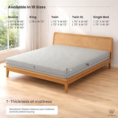 MY ARMOR Waterproof Mattress Protector King Size, 78x72, 6.5x6 feet, Double Bed Protector Sheet Cover, Breathable and Hypoallergenic Ultra Soft Fitted Terry Cotton Feel Fabric, Elastic Skirting, Grey