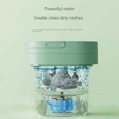 Semi Automatic FoldIng 10L Small Mini WashIng MachIne With Dryer Deep CleanIng For Underwear WashIng MachIne (C1)