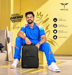 Impulse Empower Elite Laptop Backpack for Men & Women | 25L Polyester School & College Bag | USB Charging Port | Padded Laptop Sleeve | Multiple Pockets with Bottle Holder | Black