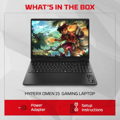 HP Smartchoice HyperX OMEN 15, AMD Ryzen 7 260, 8GB-RTX 5050, 24GB DDR5 (Upgradeable), 1TB SSD, 180Hz, 2.5K, 500 nits, 3ms RT, 15.3''/38.9cm, Win11, Office24, Black, 2.42kg, gb0038AX, AI Gaming Laptop