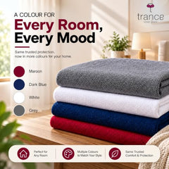 Trance Home Linen Premium 220 GSM+ 72"x36" Single Bed Size Cotton Terry Waterproof Mattress Protector | Elasticated Fitted Non-Toxic Bed Protector | Single Bed Mattresses Cover 72x36 inch, Brown