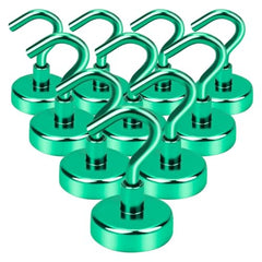 DIYMAG Magnetic Hooks 15pcs 30lbs Cruise Essentials 2026 Magnet Hook | Neodymium Heavy Duty Strong Magnets Hanging Ship Cabins Refrigerator Fridge Classroom Beach Vacation Kitchen Grills Home Tool