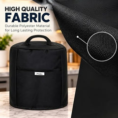 PHILLIN Polyester Dust Cover for Glass Electric Kettle With Open Pocket Waterproof, Dustproof and Washable Easy to Clean, Universal Fit, Durable (Grey)