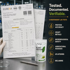 Plantigo Plant Protein Powder with Moringa Superfood | 25g Protein, 5g BCAA, 2.5g Leucine, Digestive Enzymes | 3rd Party Lab Tested | Lush Mango Flavor - Travel Pouch