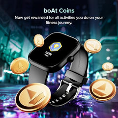 boAt Ultima Regal w/ 2.01”(5.10 cm) Crystal-Clear AMOLED Display, 1000 NITS Brightness,Premium Metal Body, Functional Crown, 100+ Sports Modes, Fitness Smart Watch for Men & Women (Steel Black)