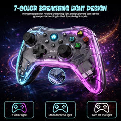 PunnkFunnk Gaming Controller Lite Wireless Bluetooth Gamepad for Android, iOS, PC & Smart TV with Turbo Function, Ergonomic Grip, Rechargeable Battery (X1 Pro Wired)