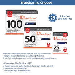 Diabascan Blood Sugar Testing Glucometer Machine with Free 50 Strips, 10 Lancet and Lancing Device, (Result in 7 Seconds), Fast accuracy and best results