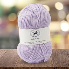 Nestnhaven Acrowools Graze Hand Knitting and Crochet Yarn. Pack of 1 Ball - 100gms. Shade no - NNHG001 (Berry Purple)