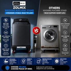 ZOLMIX Sturdy Premium Stainless Steel Washing Machine Stand for Top Load