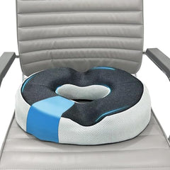 Sleepsia Donut Pillow for Tailbone Pain |1 Year Warranty| Coccyx Seat Cushion for Chair-Hemorrhoid& Piles Pillow-Car Seat Donut Cushion Hemorrhoids Fistula Prostate Post Relief (Memory Foam)