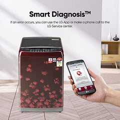 LG 7.5 Kg 5 Star Smart Inverter Technology Fully Automatic Top Load Washing Machine (T75VBMB1Z, Auto Prewash, Turbodrum, Stainless Steel drum, LED Display, Smart Diagnosis, Middle Black)