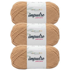WOAFASHIONS - World of Arts Impulse Hand Knitting & Crochet Yarn, Premium Acrylic, 4 : Medium (Anchor Grey) (100gms / 3.5oz / 200mtr / 218yds)