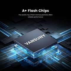 Vansuny External SSD USB 3.1 550MB/s High-Speed Read Write Portable SSD External Hard Drive USB C Mobile Solid State Drive (1TB, Black)