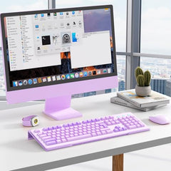 Beego Ergonomic Computer Keyboard Stand Holder Clear Acrylic Keyboard Riser Tilted Keyboard Holder Keyboard Tray with Lightpink Non-Slip Strip for Easy Typing at Home School Office Desk Accessories