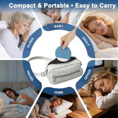 Clefairy Mini Portable Flat Under Pillow Speakers, with White Noise Timer Wireless Sleep Aid with Stereo Bass Private Sleep Headphones for Adult Kids,Bluetooth Sleep Pillow Speakers