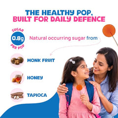 Wellopia Immune Support Pops | Orange & Mixed Berry | Ages 2+ | 15 Pops