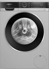 Siemens 9kg 5 Star Stain Treatment & Smart Finish Steam Fully Automatic Front Load Washing Machine with Built in Heater (WG44A2ZSIN, Pretreatment Function & Hygiene Program 5 Star Inverter, Silver