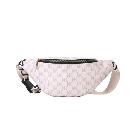 SYGA Pu Small Bag Foreign Style Fashion Shoulder Messenger Bag Light and Simple Ladies Chest Bag(White)