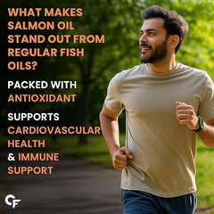 Carbamide Forte Multivitamin Tablet for Men with Probiotics & Salmon Omega 3 fish Oil Capsules | Salmon Fish Oil Omega 3 Capsule 1000mg and Multivitamin Tablets Combo | 60 Tablets + 60 Softgels