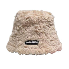 SYGA Wool Embroidered Warm Winter Hat for Women Hat Style Bucket-HatFluffy Warm (Above 15Years) Black