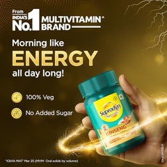 Supradyn Naturals Ginseng Multivitamin Tablet for Men - From India's No.1 Brand | Ginseng & Grapeseed Extract | 12 Vitamins, Zinc, Magnesium | Energy, Immunity, Stamina, Mental Focus | 30 Tablets | Veg