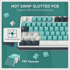 RK ROYAL KLUDGE S98 Wireless Mechanical Keyboard w/Smart Display & Knob