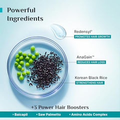 Pilgrim Advanced Hair Growth Serum with 3% Redensyl & 4% AnaGain -100ml | New Hair Growth in 28 Days, Korean Black Rice, Rosemary, Reduce Hair Fall, Hair Regrowth, Increase Hair Density, Thicker Hair