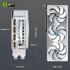 GIGABYTE Geforce RTX 5080 AERO OC SFF 16G Graphics Card, WINDFORCE Cooling System, pci_e_x16 16GB 256-Bit GDDR7, GV-N5080AERO OC-16GD Video Card