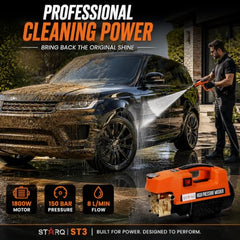 Starq ST25 High Pressure Car Washer Machine 2100 Watts and Pressure 150 Bar for Cleaning Car, Bike & Home
