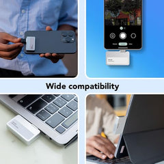 Lexar 1TB Professional Go Portable SSD, Supports Apple ProRes, Up to 1050MB/s Read & 1000MB/s Write, USB 3.2 Gen 2, Rugged, Compatible with iPhone 15 Series, PC & Mac (LSL400X001T-RNSNU)