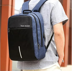 TRUE HUMAN® EMPEROR Premium HardShell Weekender Backpack 15.6 inch Padded USB Charging Port Laptop Office Travel College Business Bag Adjustable Shoulder Straps Daily Purpose for Men women Boys Girls