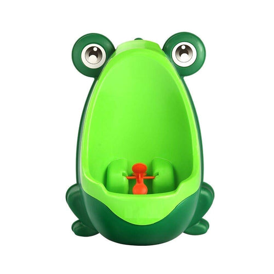 SYGA Small Cute Frog Potty Training Urinal for Boys with Funny Aiming Target_Green