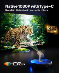 E GATE Atom 3X Projector 4k Ultra HD, Automatic Keystone & Precise Focus, 1080p Native | Rotatable Design | Android 14, Netflix Prime 11,000 Lumens, HDMI-ARC WiFi-6 BT, for Home use Egate