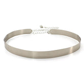 SYGA Women's Waist Chain, Iron Girdle, Women's Skirts,Dresses Versatile Metal Wide Accessories(wp191-2 silver)