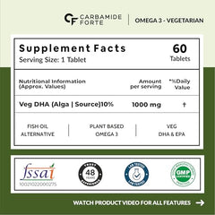 Carbamide Forte Multivitamin Tablet for Men with Probiotics & Salmon Omega 3 fish Oil Capsules | Salmon Fish Oil Omega 3 Capsule 1000mg and Multivitamin Tablets Combo | 60 Tablets + 60 Softgels