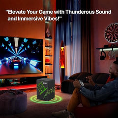 EVM EnDesk Plus Gaming Wired Stereo Speakers with RGB Lighting – Dual 3W RMS Output (2” Drivers), USB Powered, 3.5mm AUX Input, Line-Controlled Volume - 1-Year Warranty (EVM-BTS-208)