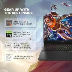 HP Omen Smartchoice, Intel Core Ultra 7 255H, 8GB RTX 5060, 24GB DDR5(Upgradeable) 1TB SSD, 2K, 165Hz, 3ms, IPS, 16''/40.6cm, Win11, M365*Office24, Shadow Black, 2.43kg, am0238tx, RGB Gaming Laptop