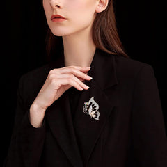 SYGA Brooch Pin Fashion Crystal Rhinestone Jewellery Pin Vintage Accessories Decoration Clothing Bouquet Brooches for Bridal Women Girl- S13