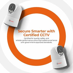 Trueview 3MP Pack of 2 Smart CCTV Wi-fi Home Security Camera with Pan Tilt 360° View, 2 Way Talk, Cloud Monitor, Motion Detect, Supports SD Card Up to 256 GB, Night Vision (3MP Robot - Pack of 2)