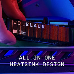 WD_BLACK 1TB SN850 NVMe SSD for PS5 Consoles Solid State Drive with Heatsink - Gen4 PCIe, M.2 2280, Up to 7,000 MB/s - WDBBKW0010BBK-WRSN