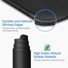 Storite 900x400x2mm Extended Gaming Mouse Pad, Desk Mat, Black | Stitched Embroidery Edges, Water Resistance Coating, Natural Non Slippery Rubber Base, For Laptop/Computer