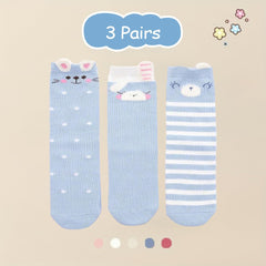 SYGA Baby Spring And Autumn Combed Cotton Long Tube Knee-High Baby Socks Autumn And Winter Suitable Age for 9M - 24M