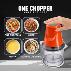 Sujata Chopcraft Electric Chopper 900ml, Vegetable Chopper for Kitchen | Dual Speed | 3200 RPM High Speed Motor | Stainless Steel Blades | Chop, Mince, Whip & Blend | Black