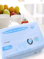 SYGA 80 Pcs Multipurpose Non-woven Fabric Nonstick Wiping Rags House Cleaning Cloth Kitchen Dish Cloth (Random Color)
